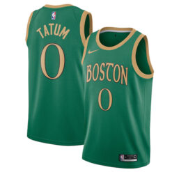 Jayson Tatum Boston Celtics Green 2019/20 City Edition Jersey - All Stitched