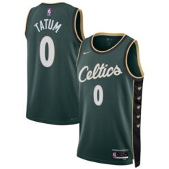 Jayson Tatum Boston Celtics Kelly Green 2022/23 City Edition Jersey - All Stitched