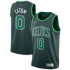 Jayson Tatum Boston Celtics Green 2020/21 Earned Edition Jersey - All Stitched