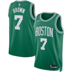 Jaylen Brown Boston Celtics Kelly Green Icon Edition Jersey - All Stitched