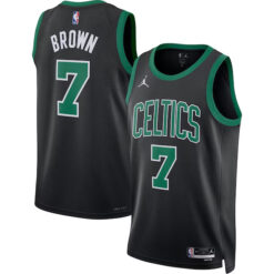 Jaylen Brown Boston Celtics Black Statement Edition Jersey - All Stitched