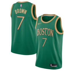 Jaylen Brown Boston Celtics Green 2019/20 City Edition Jersey - All Stitched
