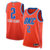 Shai Gilgeous-Alexander Oklahoma City Thunder Orange Statement Edition Jersey - All Stitched