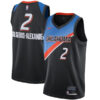 Shai Gilgeous-AlexanderOklahoma City Thunder Black 2020/21 City Edition Jersey - All Stitched