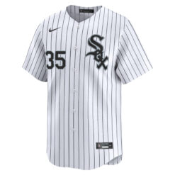 Alternative view of Frank Thomas Chicago White Sox White Pinstripe Home Jersey - All Stitched