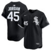 Michael Jordan Chicago White Sox Black Alternate Jersey - All Stitched