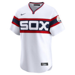 Alternative view of Michael Jordan Chicago White Sox White Throwback Jersey - All Stitched
