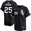 Andrew Vaughn Chicago White Sox Black Alternate Jersey - All Stitched