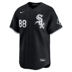 Alternative view of Luis Robert Jr Chicago White Sox Black Alternate Jersey - All Stitched