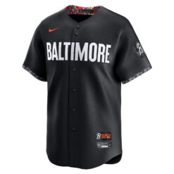 Alternative view of Gunnar Henderson Baltimore Orioles Black City Connect Jersey - All Stitched