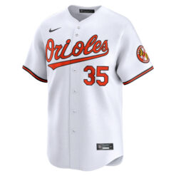 Alternative view of Adley Rutschman Baltimore Orioles White Home Limited Jersey - All Stitched