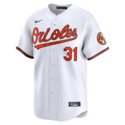Alternative view of Cedric Mullins Baltimore Orioles White Home Limited Jersey - All Stitched
