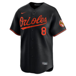 Alternative view of Cal Ripken Jr Baltimore Orioles Black Alternate Limited Jersey - All Stitched