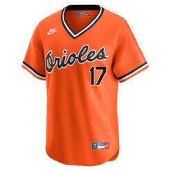 Alternative view of Colton Cowser Baltimore Orioles Orange Throwback Jersey - All Stitched