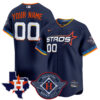 Custom Houston Astros Navy 2025 City Connect Theme Jersey - All Stitched
