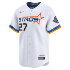 Alternative view of Jose Altuve Houston Astros White 2025 City Connect Limited Jersey - All Stitched