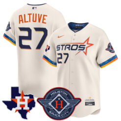 Jose Altuve Houston Astros Cream 2025 City Connect Theme Jersey - All Stitched