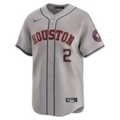 Alternative view of Alex Bregman Houston Astros Gray Road Limited Jersey - All Stitched