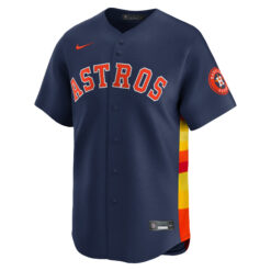 Alternative view of Alex Bregman Houston Astros Navy Alternate Limited Jersey - All Stitched