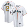 Alex Bregman Houston Astros White 2023 Gold Collection Jersey - All Stitched