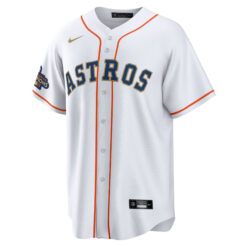 Alternative view of Kyle Tucker Houston Astros White 2023 Gold Collection Jersey - All Stitched