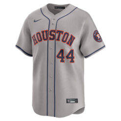 Alternative view of Yordan Alvarez Houston Astros Gray Road Limited Jersey - All Stitched
