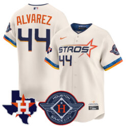Yordan Alvarez Houston Astros Cream 2025 City Connect Theme Jersey - All Stitched