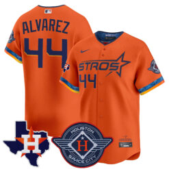 Yordan Alvarez Houston Astros Orange 2025 City Connect Theme Jersey - All Stitched