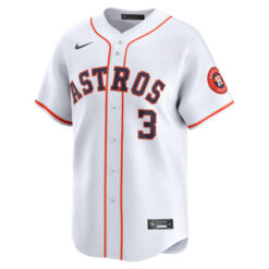 Alternative view of Jeremy Peña Houston Astros White Home Limited Jersey - All Stitched