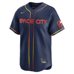 Alternative view of Jeremy Peña Houston Astros Navy 2024 City Connect Limited Jersey - All Stitched