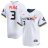 Jeremy Peña Houston Astros White 2025 City Connect Limited Jersey - All Stitched