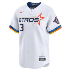 Alternative view of Jeremy Peña Houston Astros White 2025 City Connect Limited Jersey - All Stitched