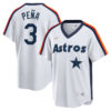 Jeremy Peña Houston Astros White Cooperstown Collection Jersey - All Stitched