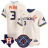 Jeremy Peña Houston Astros Cream 2025 City Connect Theme Jersey - All Stitched
