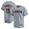Jose Ramirez Cleveland Guardians Cloud Grey Road Limited Jersey - All Stitched