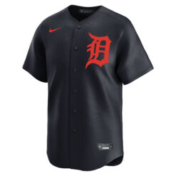 Alternative view of Jake Rogers Detroit Tigers Navy Alternate Limited Jersey - All Stitched