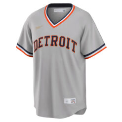 Alternative view of Javier Baez Detroit Tigers White Cooperstown Collection Jersey - All Stitched