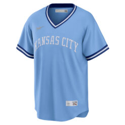 Alternative view of Bo Jackson Kansas City Royals Light Blue Cooperstown Collection Jersey - All Stitched