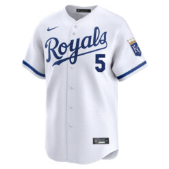 Alternative view of George Brett Kansas City Royals White Home Limited Jersey - All Stitched