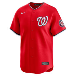 Alternative view of CJ Abrams Washington Nationals Red Alternate Limited Jersey - All Stitched