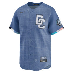 Alternative view of CJ Abrams Washington Nationals Blue 2025 City Connect Limited Jersey - All Stitched
