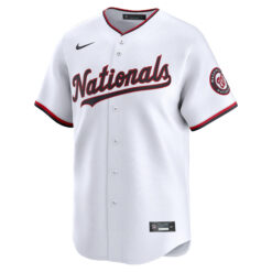 Alternative view of James Wood Washington Nationals White Home Limited Jersey - All Stitched