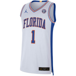 Alternative view of Walter Clayton Jr Florida Gators Basketball White Retro Jersey - All Stitched