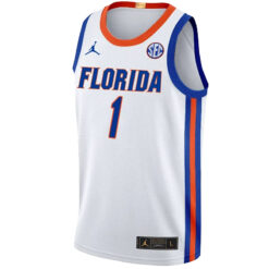 Alternative view of Walter Clayton Jr Florida Gators Basketball White Jersey - All Stitched