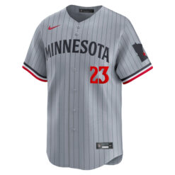 Alternative view of Royce Lewis Minnesota Twins Grey Road Limited Jersey - All Stitched