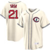 Sammy Sosa Chicago Cubs Cream Field Of Dreams Jersey - All Stitched