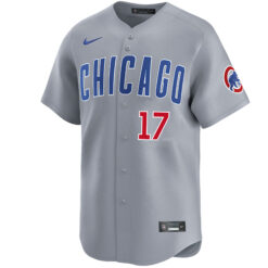 Alternative view of Mark Grace Chicago Cubs Grey Road Limited Jersey - All Stitched