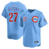 Seiya Suzuki Chicago Cubs Blue Alternate Limited Jersey - All Stitched