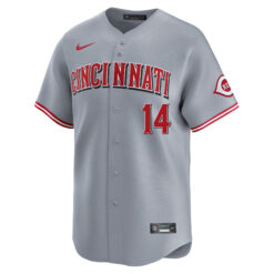 Alternative view of Pete Rose Cincinnati Reds Grey Road Limited Jersey - All Stitched