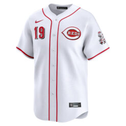 Alternative view of Joey Votto Cincinnati Reds White Home Limited Jersey - All Stitched